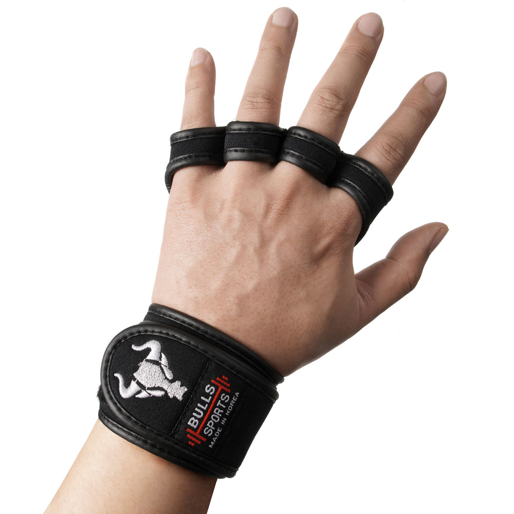 불스스포츠 4구장갑 블랙 헬스 휘트니스 장갑 스트랩 파워벨트 손목보호대 모음, 01. 4구 장갑, 1개 17,900원