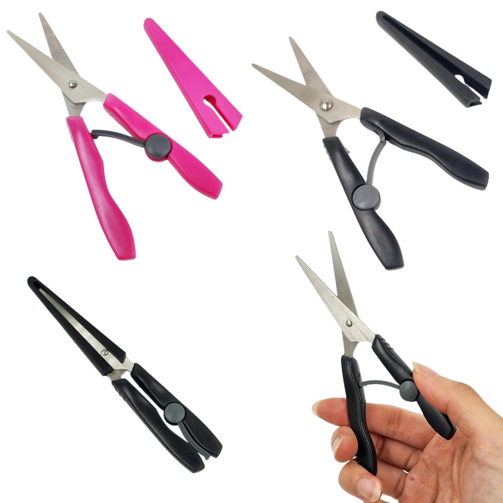 일본가위 크기가 큰 쪽가위 뚜껑있는 휴대용 스마트 가위, 2개 9,900원