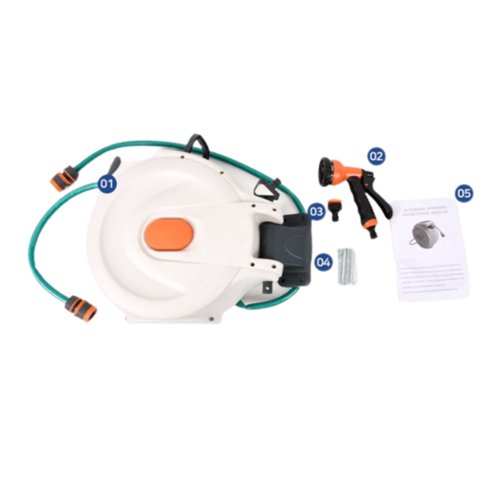 [보네스타]무게 5.5kg 무겁고 꼬이지않는 자동 호스 세차 정원 청소 다용도 거치걸이 상황에 맞는 6가지 분사타입 119,000원