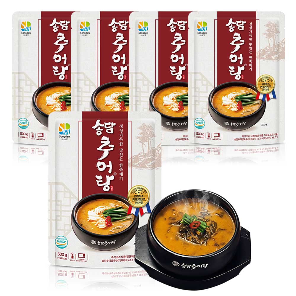 송담추어탕 전통방식 맛 그대로 집에서 즐기는 간편식 보양식 건강식, 5개, 500g 38,000원