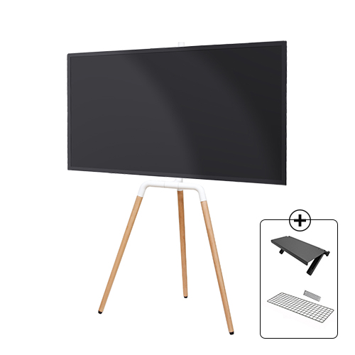 이젤형TV스탠드+네트망/케이블5개+TV선반거치대 삼성LG호환 40~65인치 티브이거치대 109,000원