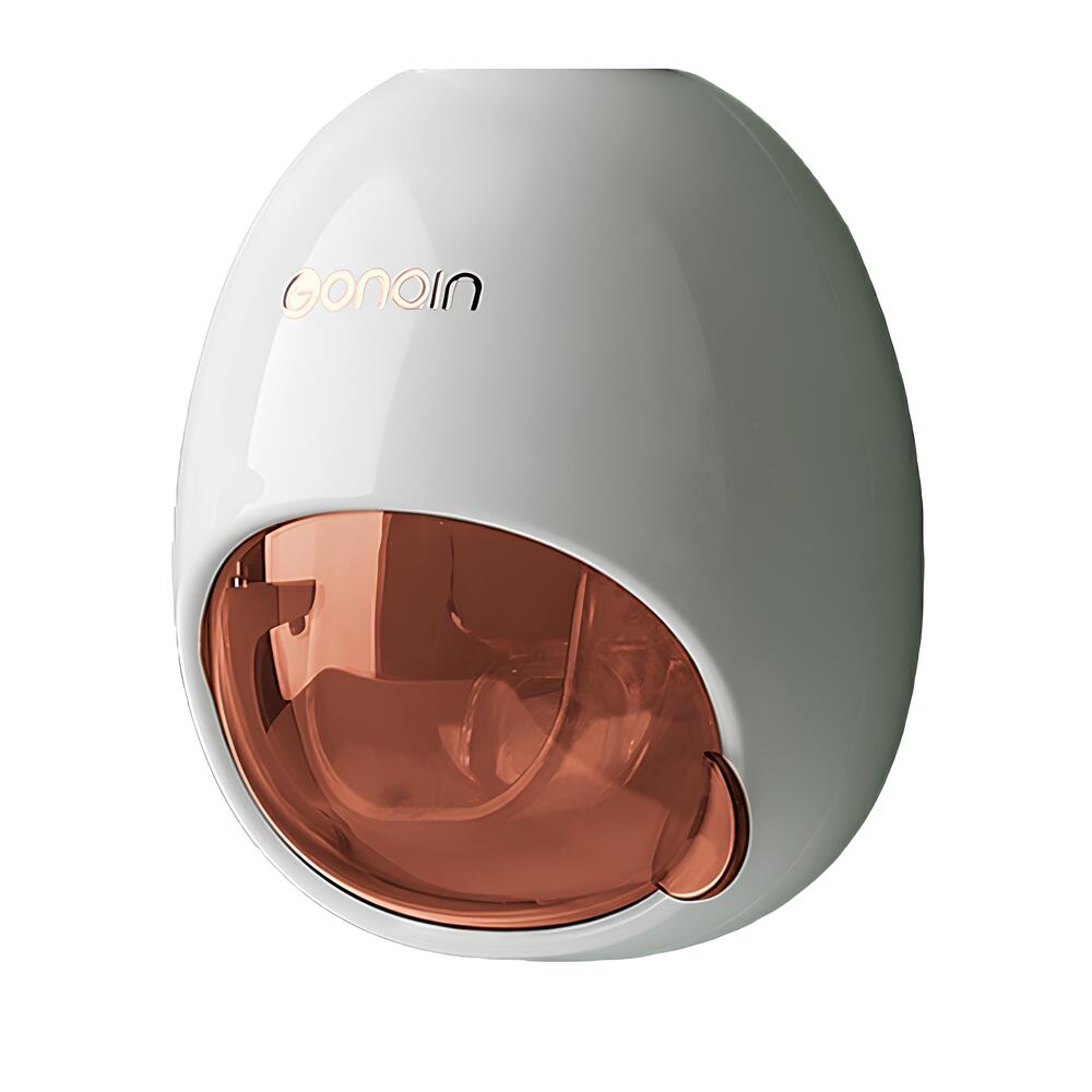 AVONIA 치약디스펜서 원터치 자동 무타공 원형 치약짜개, 1세트, 다홍색 연회색 21,480원