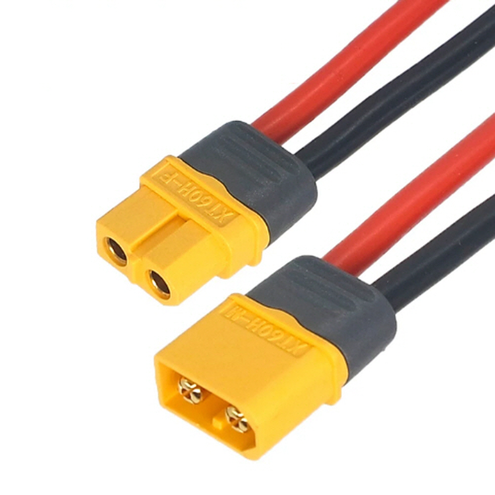 XT60H / 실리콘케이블 12AWG  길이 150mm / 보호캡포함 / 허용전류30A / RC 커넥터 / 암수옵션선택 2,100원