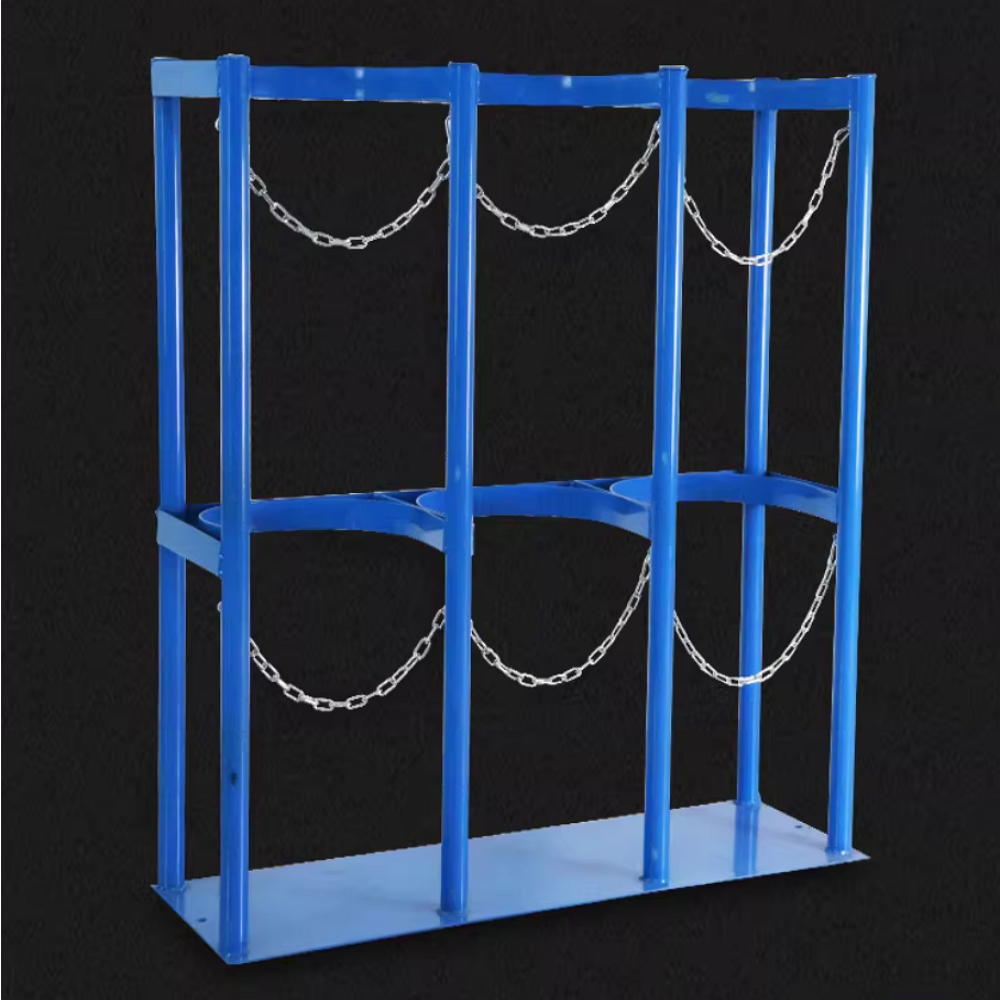 40L 가스통 산소통 거치대 보관랙 이동식 고정프레임 안전체인 철제스탠드 전도방지 산업현장 152,400원