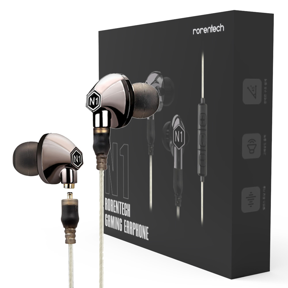 로랜텍 VJJB 프리미엄 인이어 이어폰, N1, 크롬블랙 28,900원