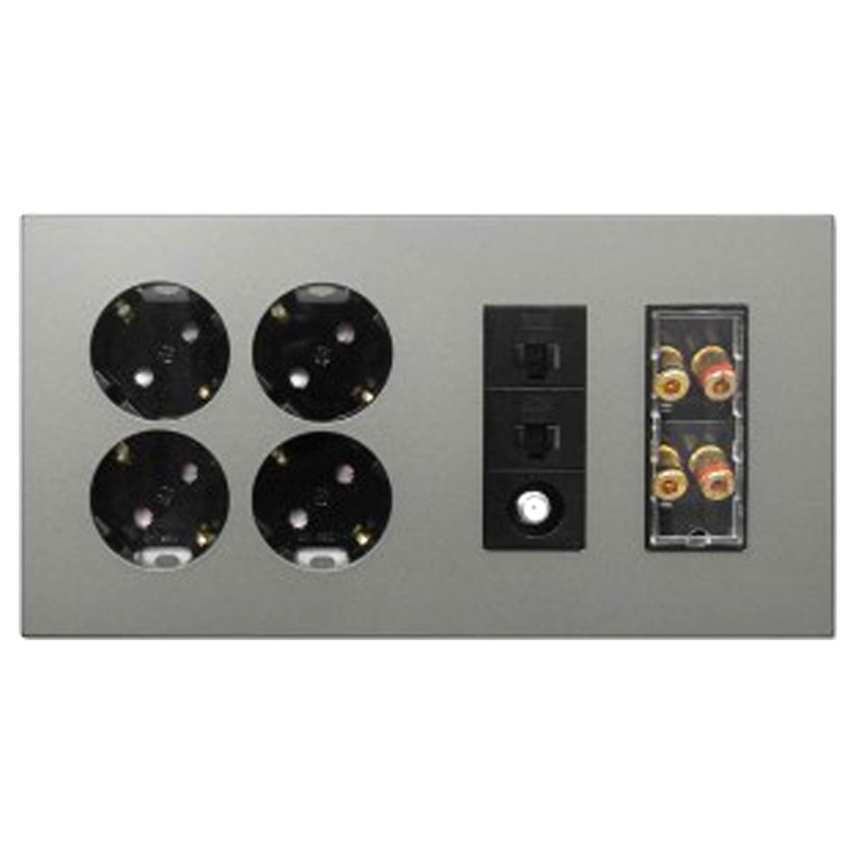 태성전기 틸인스 메탈그레이 4구 콘센트 + TV 2방 + 8p 2구 + 바나나잭 2구 29,680원