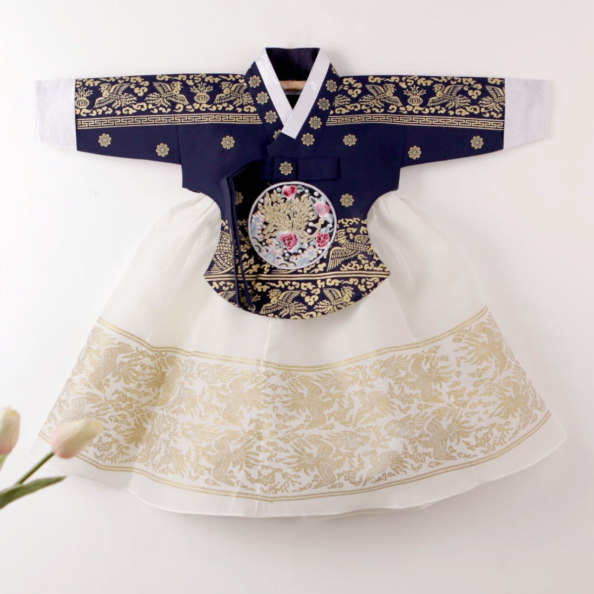 금박 은박 왕비 당의 한복 중전마마 궁중 네이비 여아 여자 아기 유아 전통 한복 주니어 초등 77,400원