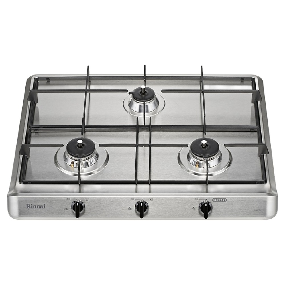 린나이 빌트인 가스레인지 3구 방문설치, RBR-S3001D, LNG 270,000원
