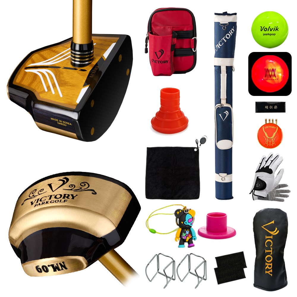 빅토리 파크골프채 NM-09 블랙스완 14종세트(골프채 골프백 파우치 파우치클립 볼빅공 헤드커버 볼마커외 추가 7종) 1,100,000원