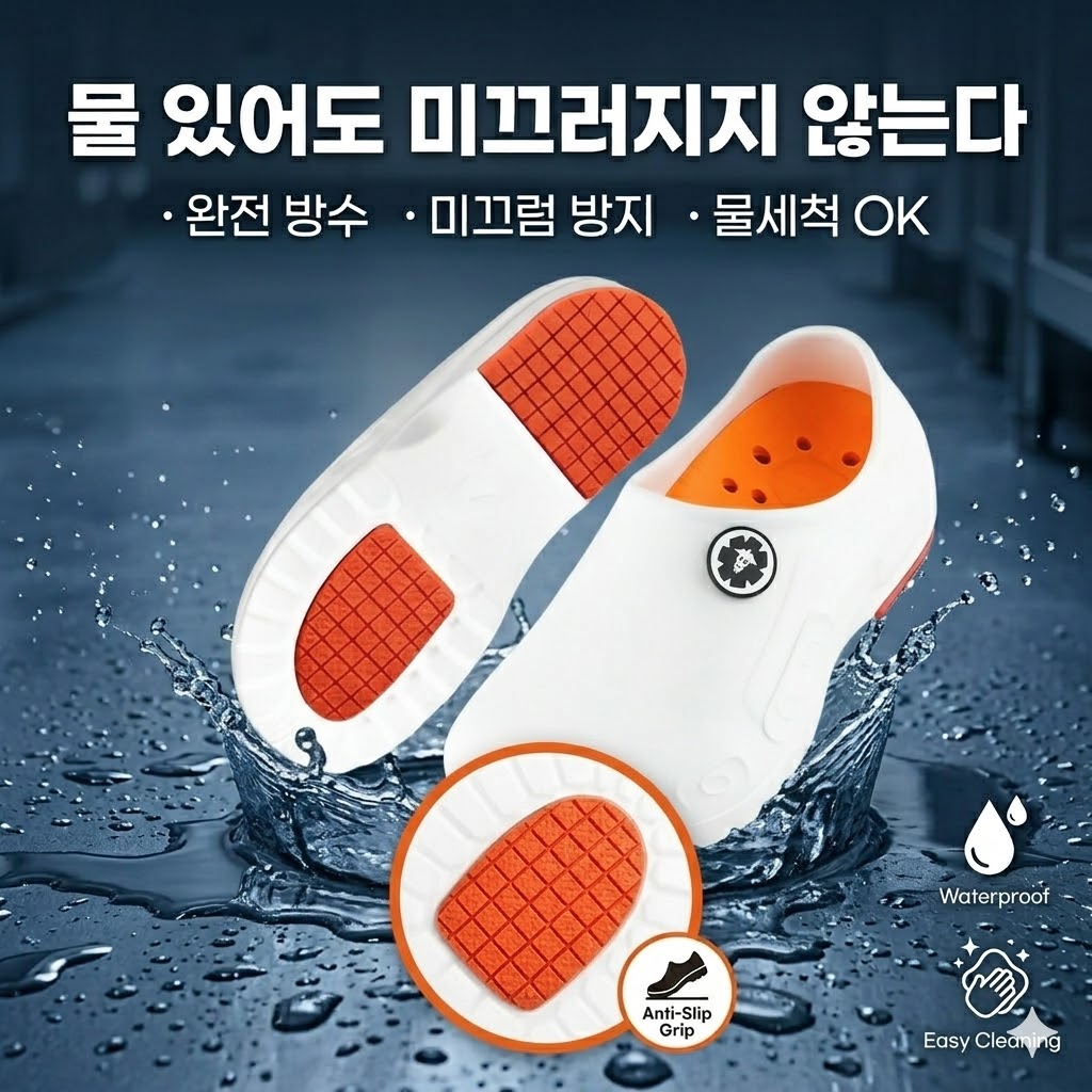 다용도 방수화 주방화 농업화 미끄럼방지신발 5색상 19,800원