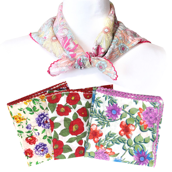 파니파오 레이스 여성 손수건스카프 3장 16,900원