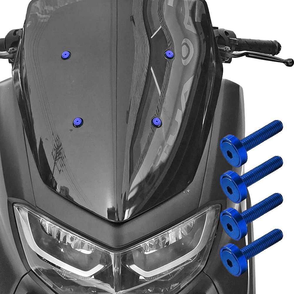 21년-26년 엔맥스125 155 윈드스크린 볼트 MOXI 맥스스크류 윈드쉴드 나사, 1세트, Blue 15,000원