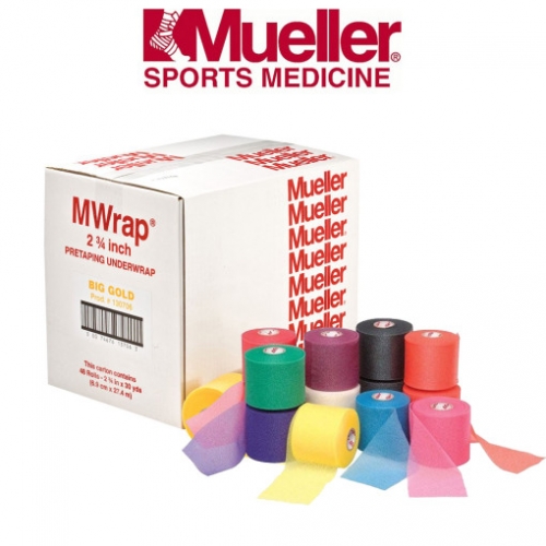 뮬러 엠랩 언더랩 테이프 6.9cm x 27m 1박스 48롤 스포츠테이핑 밑테이프 민감피부 보호용 부드러운 언더랩 고정보조용, 골드 143,000원
