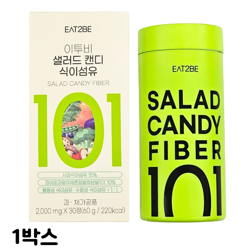 이투비 샐러드캔디 101가지 식이섬유 츄어블, 1개, 60g 22,900원