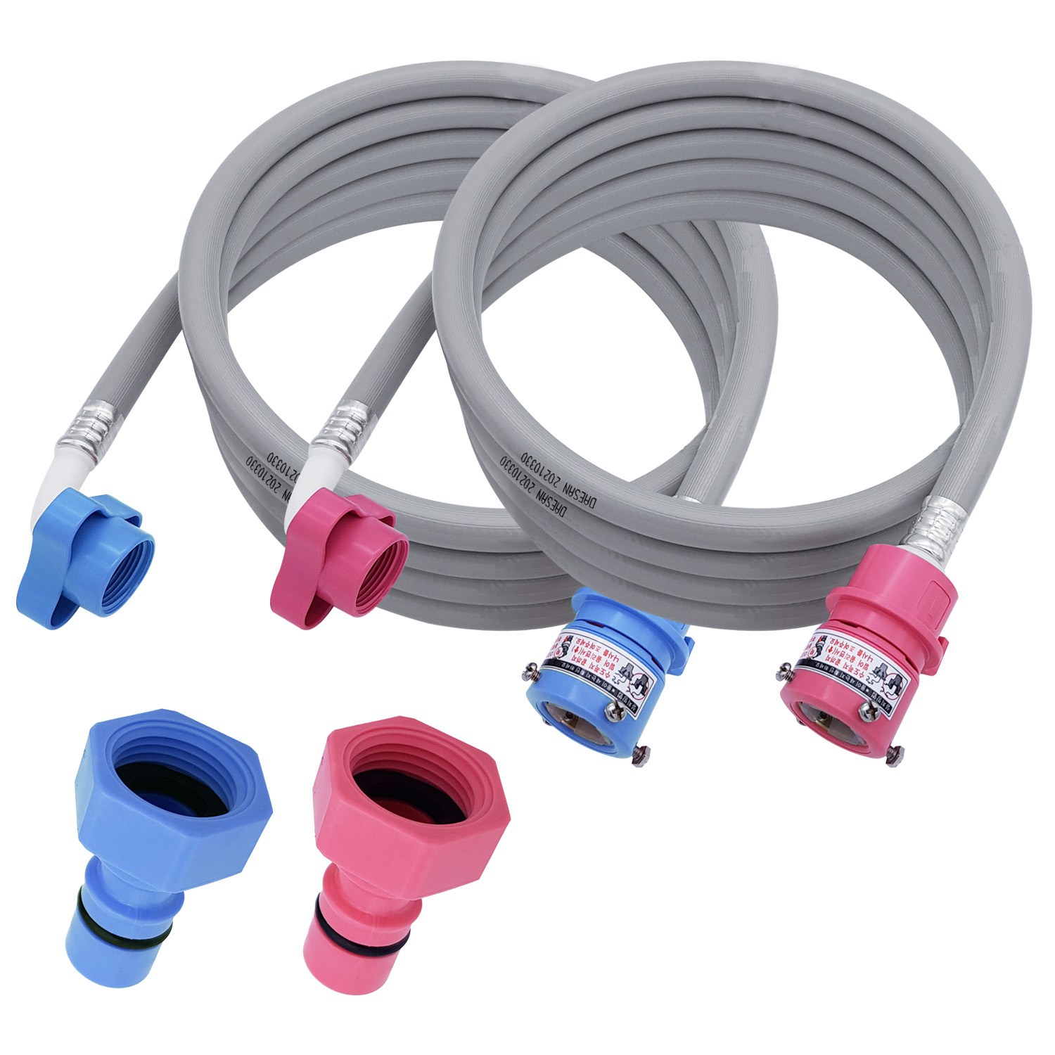 국산 세탁기호스 삼성 LG 대우 급수호스 5미터 냉수+5미터 온수 세트, 1개 19,900원