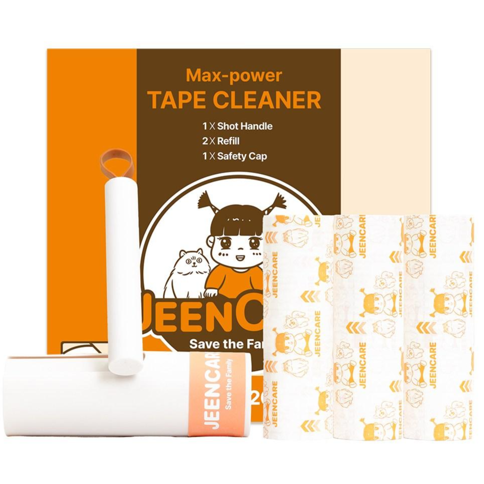 진캐어 초강력 이중점착 돌돌이 숏핸들 + 리필 3개 +거치대 15,900원