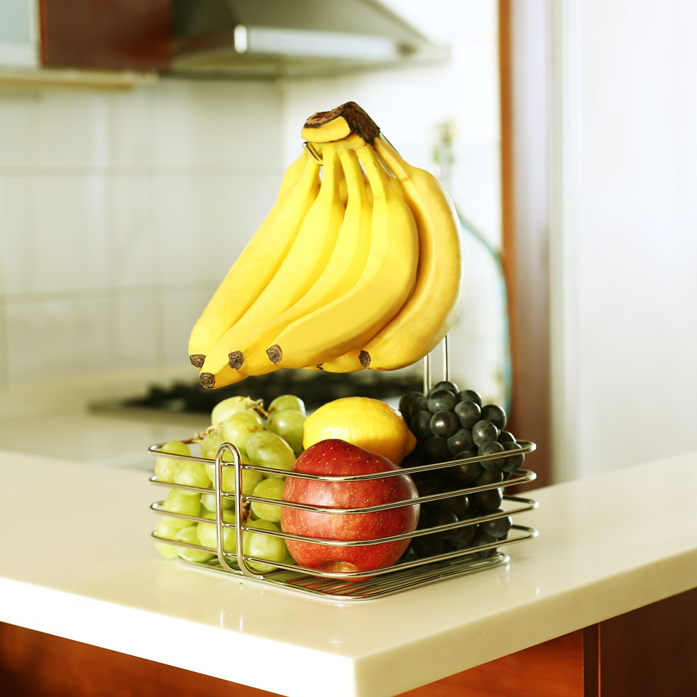 4BNK 연마제 없는 스텐 바나나 걸이 멀티 바스켓 13,100원