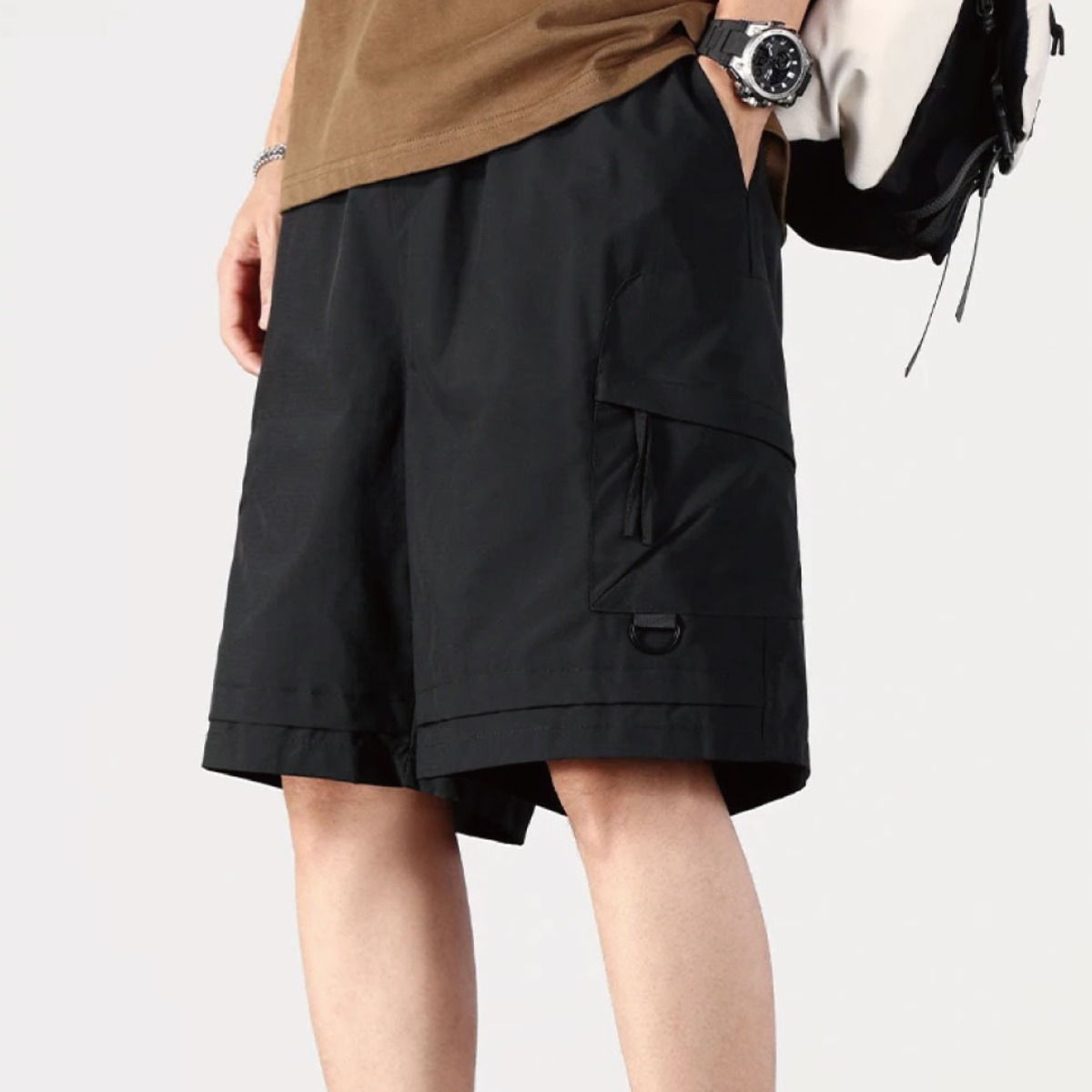 케이옵티마 남자 루즈핏 밴딩 포켓 비침없는 반바지 20,000원