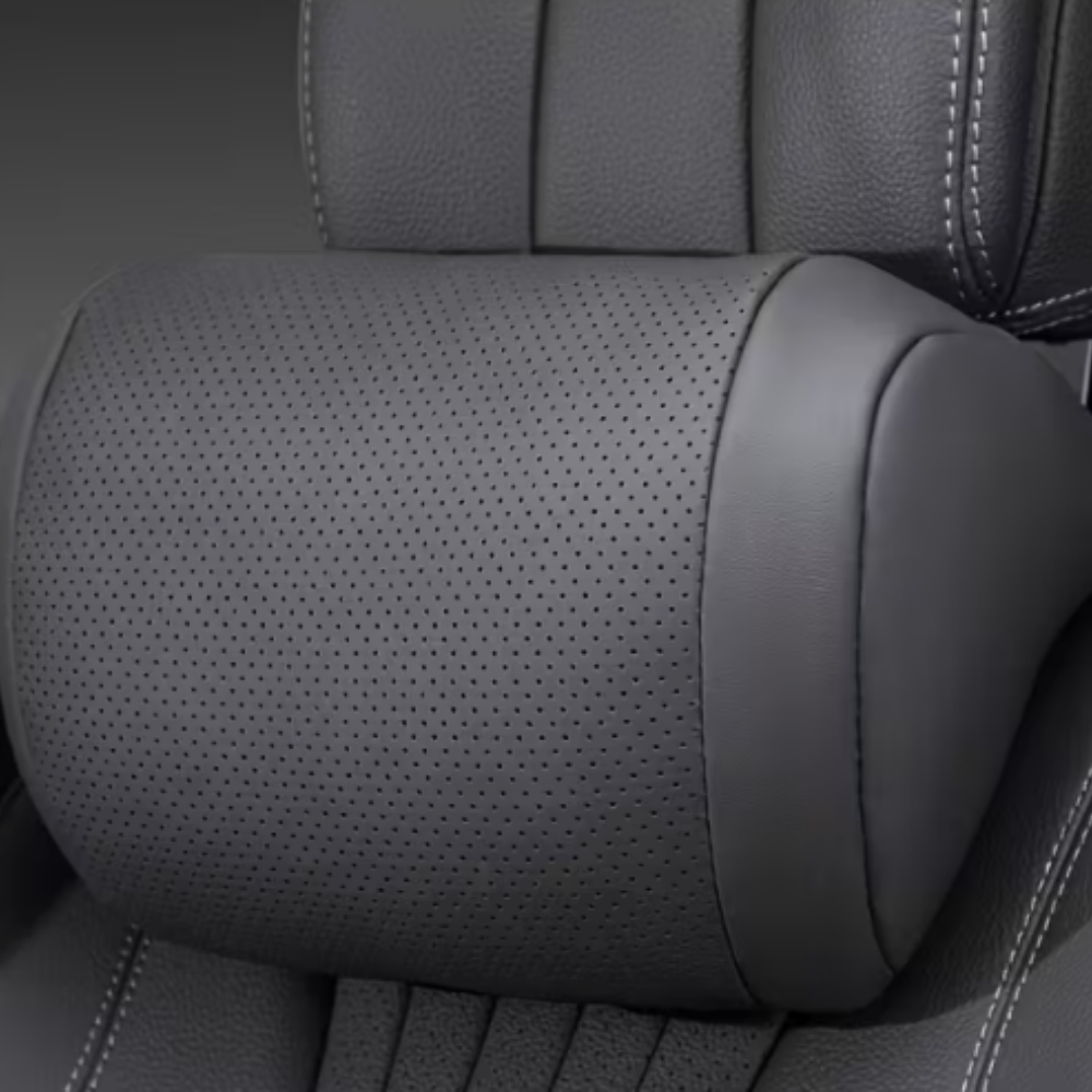 프리미엄 니파가죽 차량용 목쿠션 헤드레스트 목받침쿠션 / 자동차 시트 목베개, 2개, 블랙 33,900원