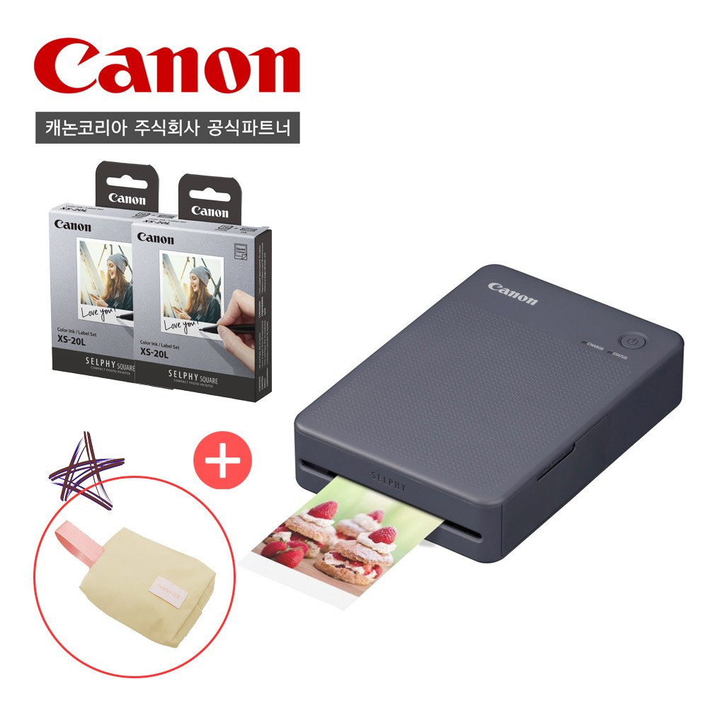 [캐논공식파트너] 캐논 포토프린터 SELPHY QX20/전용인화지(40매)/파우치패키지 222,000원