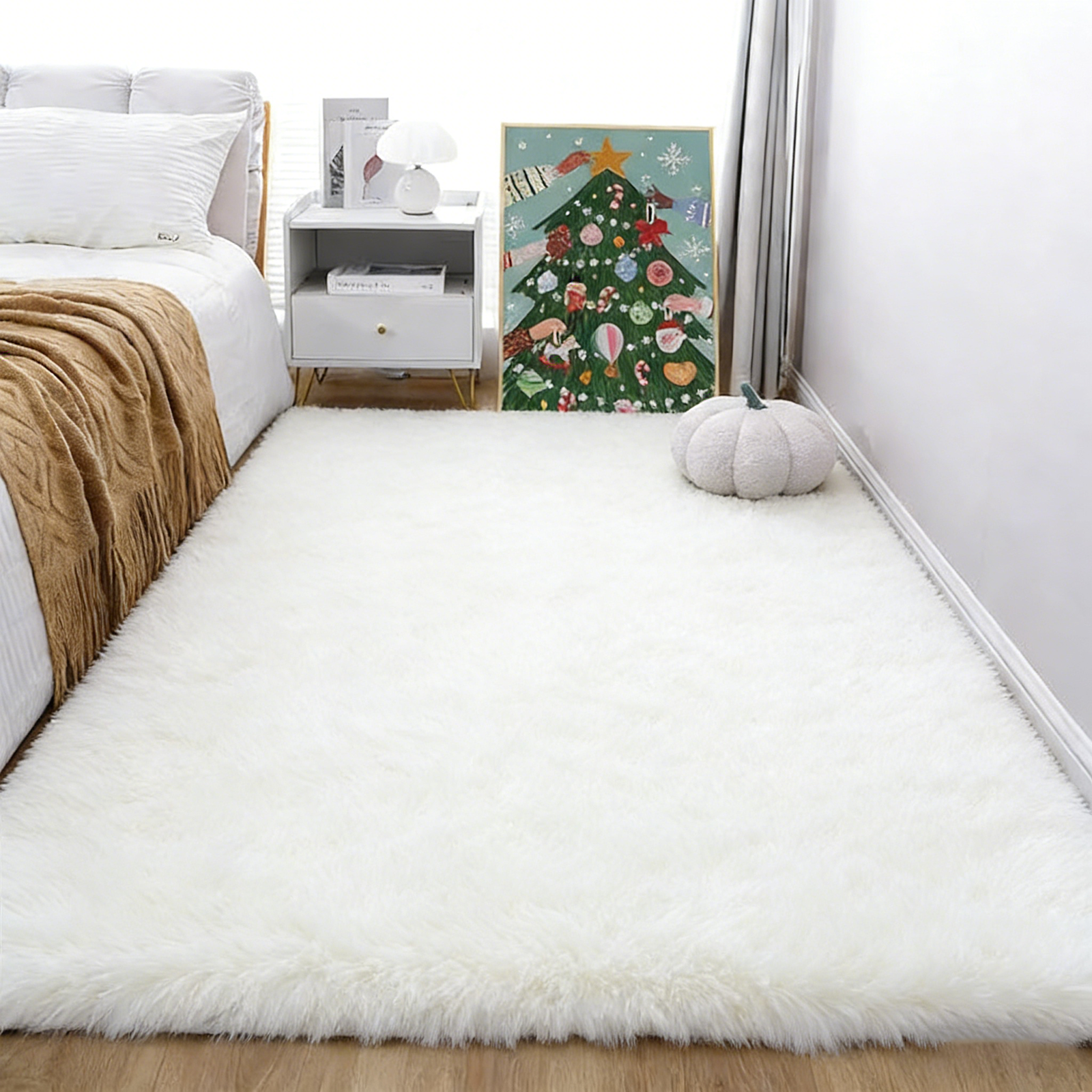 CIVILEE 사계절 극세사 거실 러그, 먼지없는 침실 카페트 물세탁 가능 14,900원