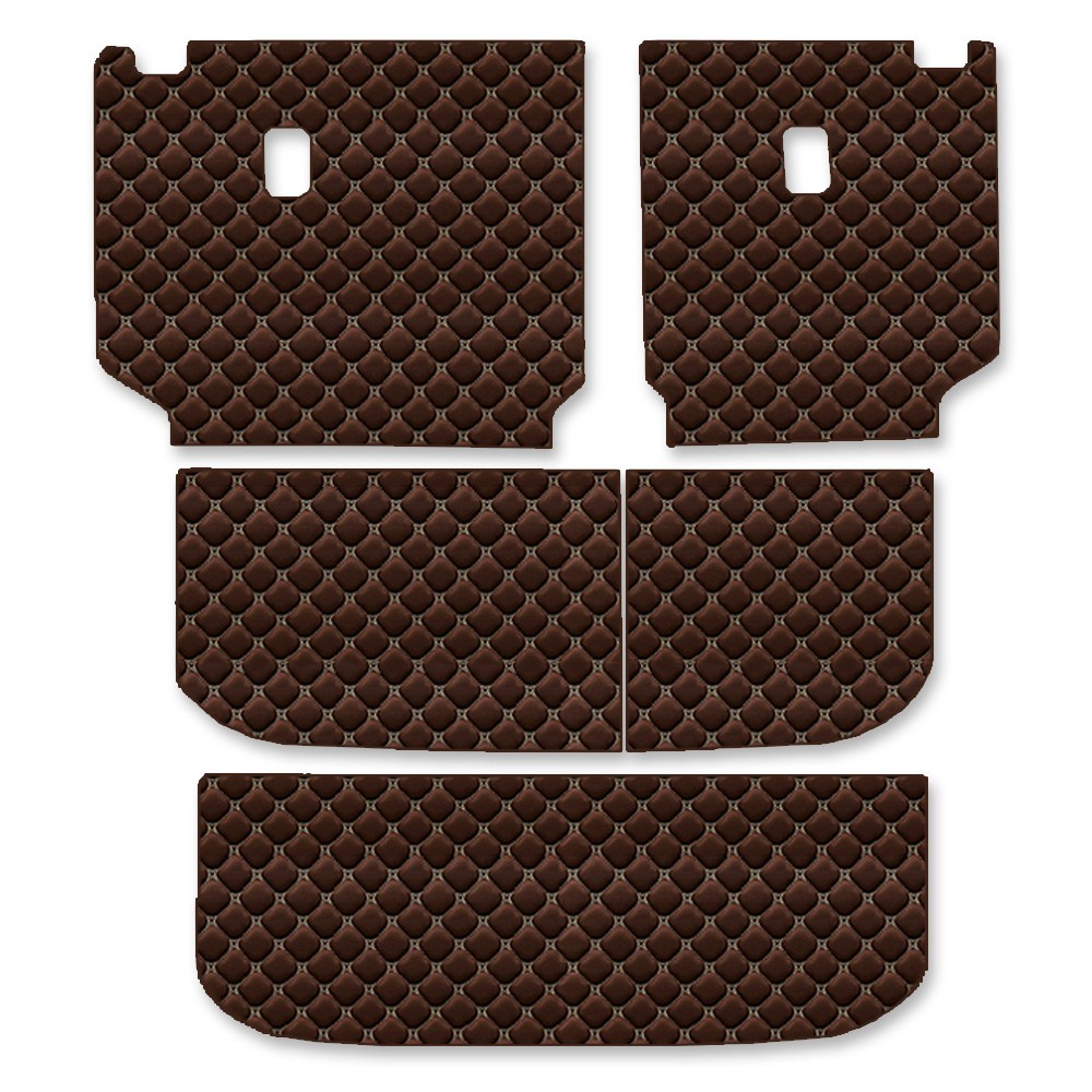 레이 더뉴 레이 레이EV 전용 컨셉토 가죽 퀼팅 등커버 트렁크매트 세트 (2열 일체형 시트 불가), 브라운 52,000원