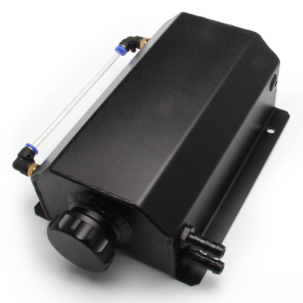 범용 알루미늄 합금 엔진 냉각수 라디에이터 오버플로 탱크, 드레인 플러그 포함, 사각형 1000ml, 1L, 2L 41,700원