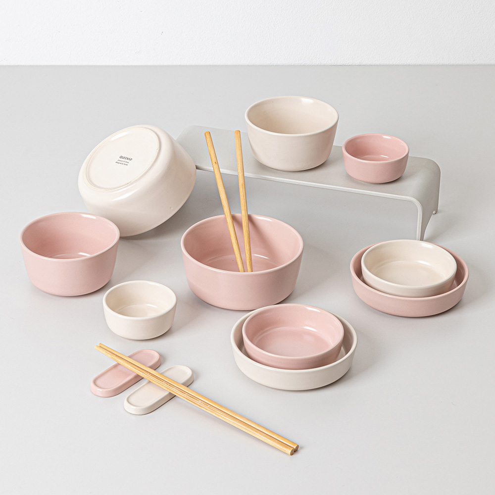 도자기 2인 그릇세트 밥그릇 국그릇세트, 1세트, 14P, P-화이트 25,000원