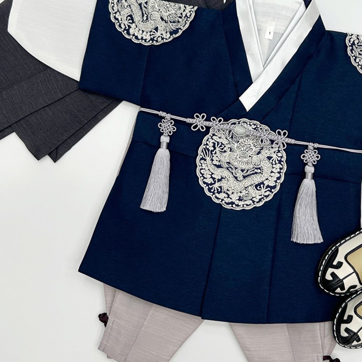 초월 곤색 곤룡포 왕세자 고급 남아한복 아동한복(1호-15호) 어린이 돌잔치 아기 86,000원