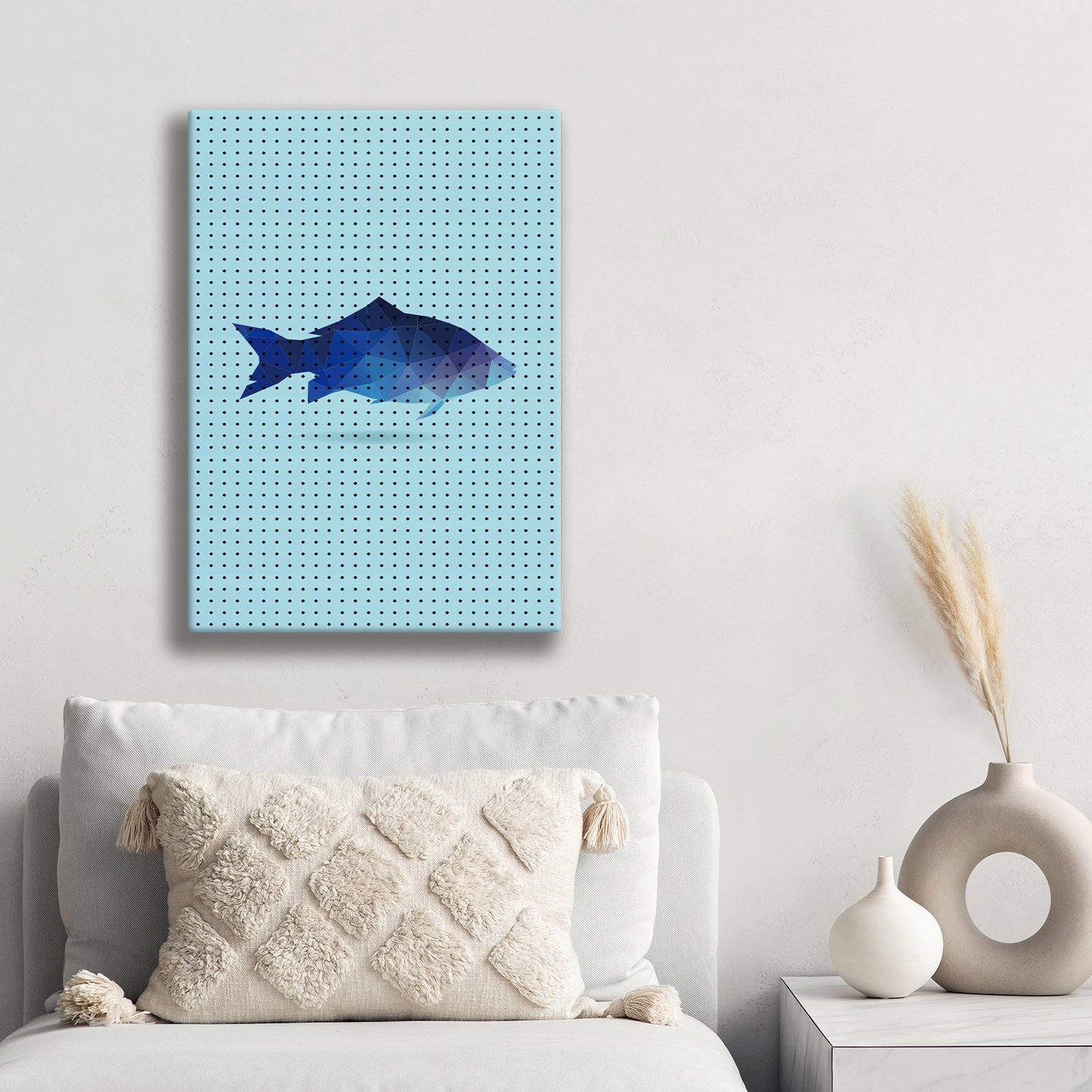 타공판닷컴 인테리어용품 폴리아트 블루피쉬 UV프린팅타공판 700 x 1000 mm 69,530원