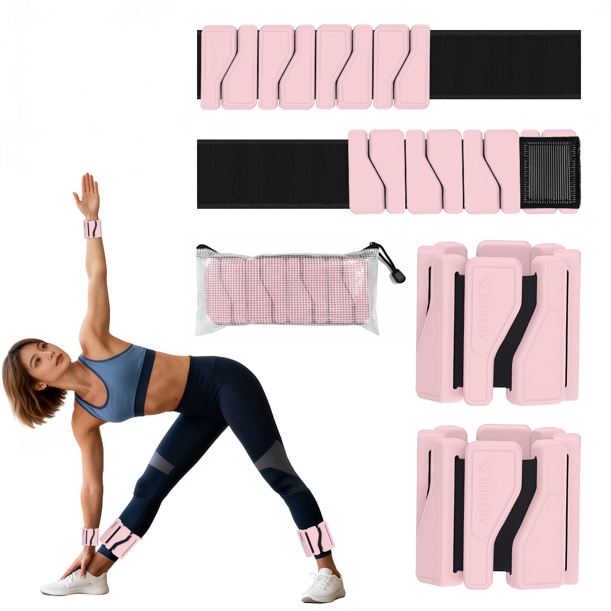 ABAHUB 실리콘 모래주머니 중량밴드 2p 손목 발목 착용 운동 17,800원