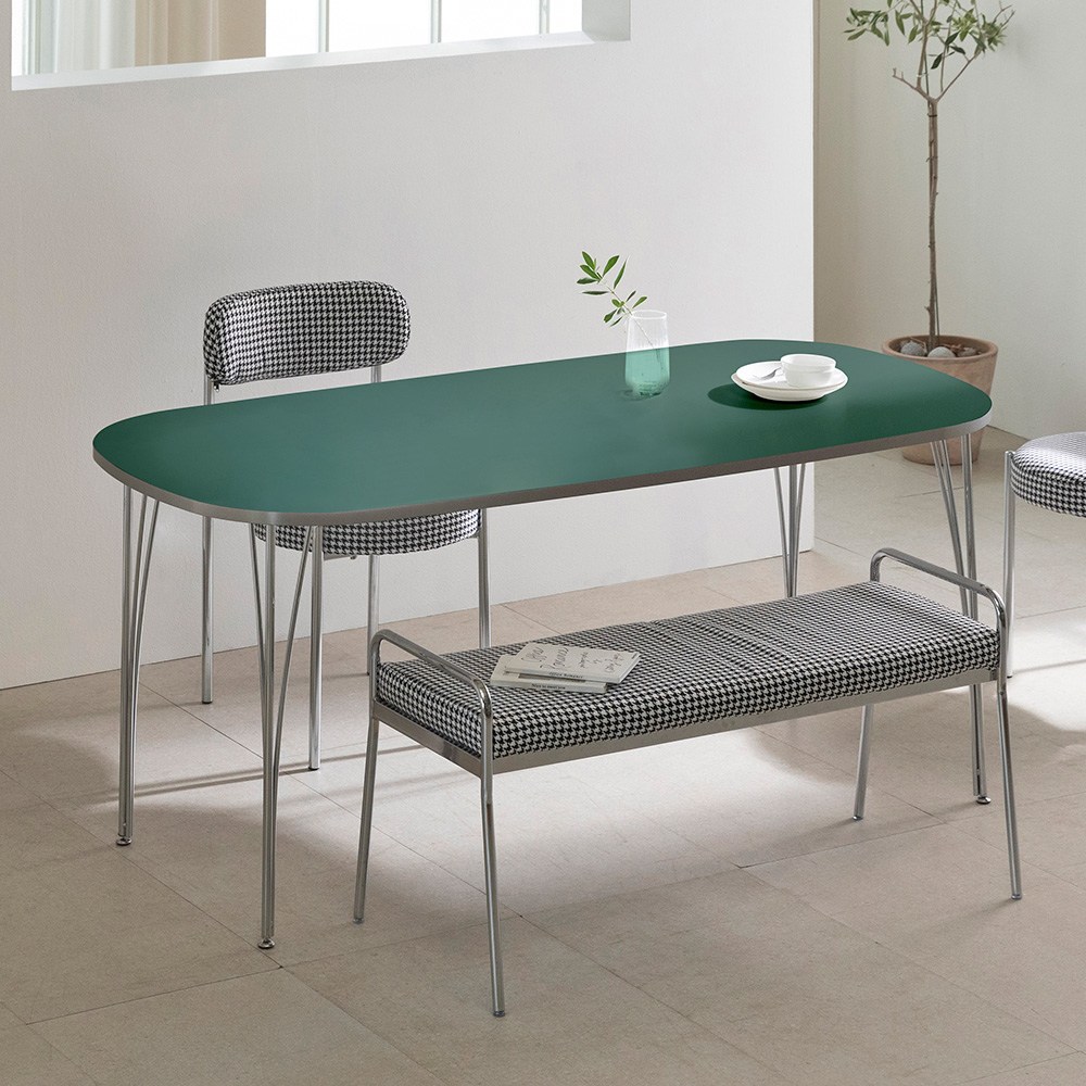 프롬홈 어센틱 미드센츄리 모던 인테리어 카페 식탁 타원형 테이블 1700 5colors 168,000원