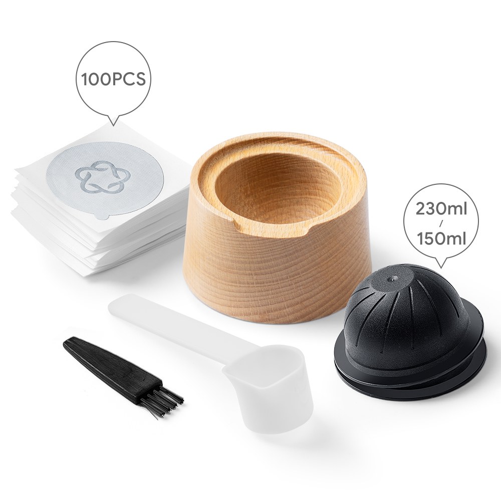 네스프레소 버츄오 캡슐용 알루미늄 호일 씰링 커버 키트 커피 액세서리 나무 재사용 캡슐 충전 랙 27,100원