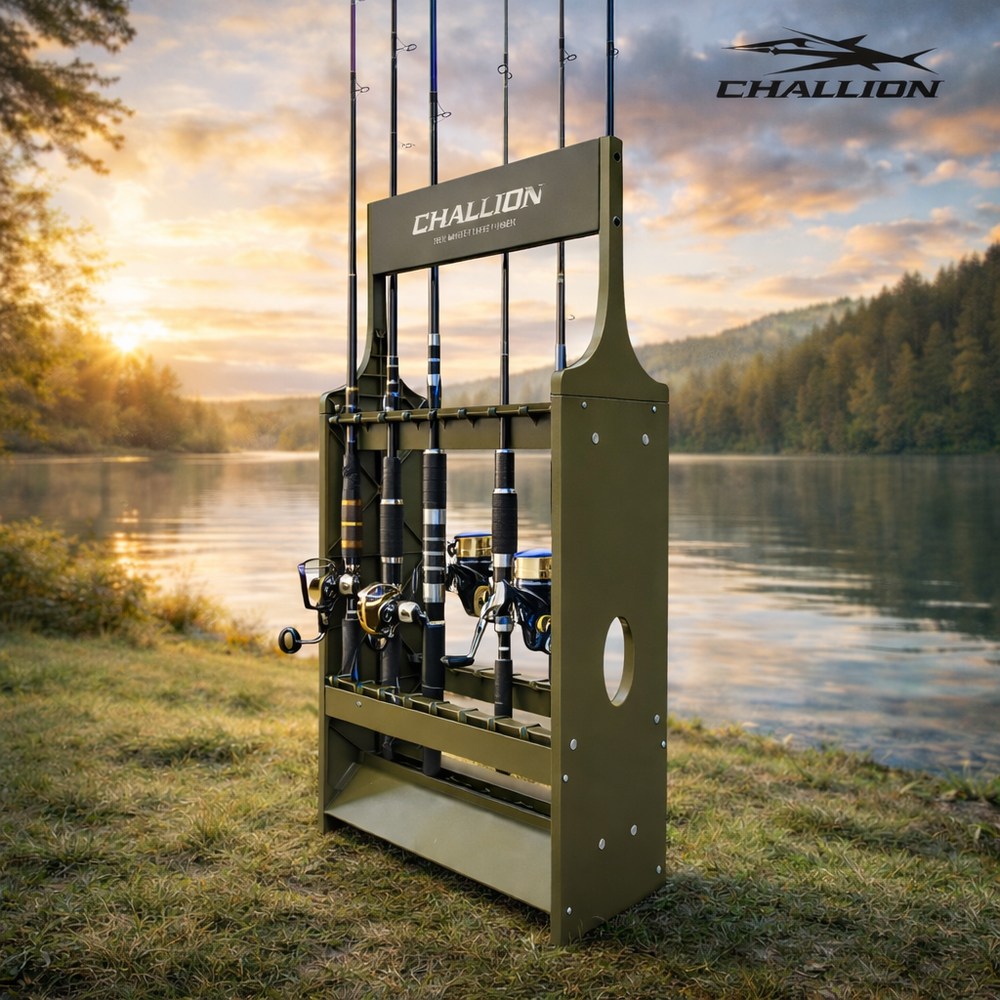 챌리온 심플 로드스탠드 낚시대 로드 거치대 진열대 CRS-20, 올리브컬러 30,000원