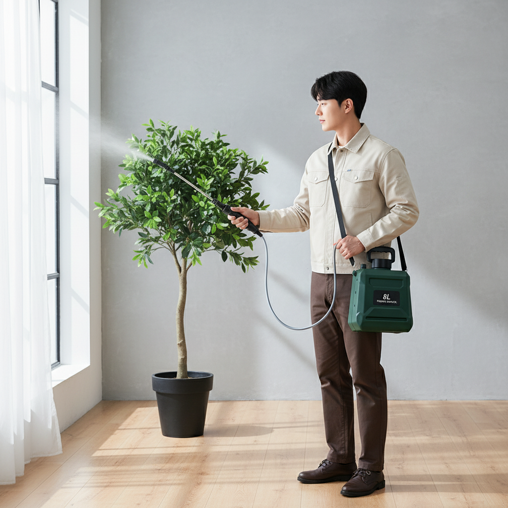 대풍작 충전식 방제기 텃밭 과수원 정원용 자동 분무기 8L 40,000원