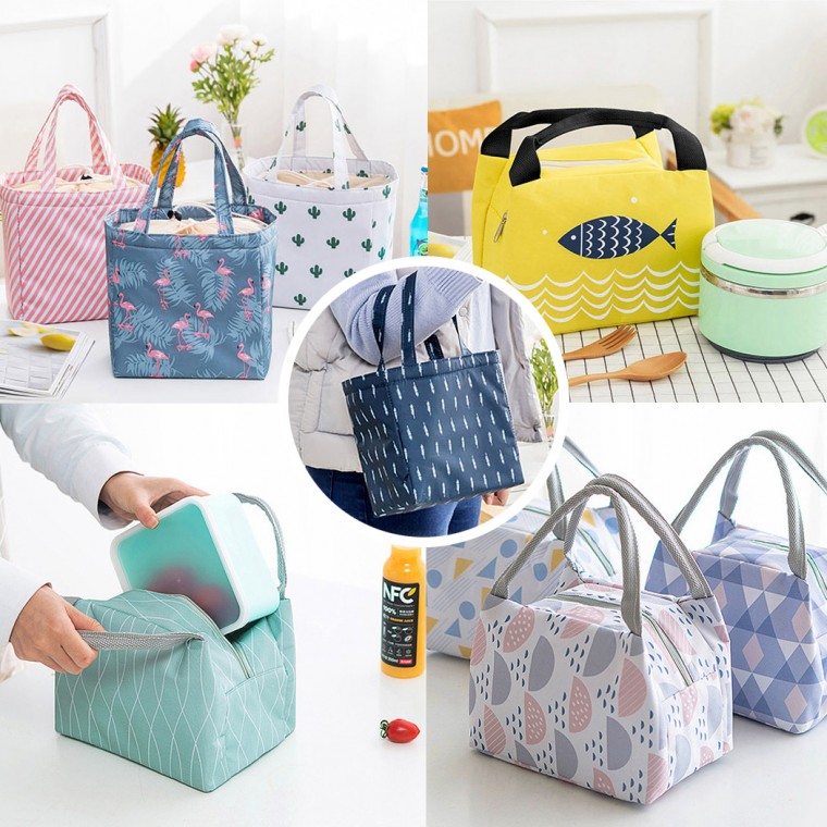 [히트템] 디자인 쿨러백 보온보냉백 도시락 가방, 01.물고기 지퍼형_옐로우, 1개 4,840원