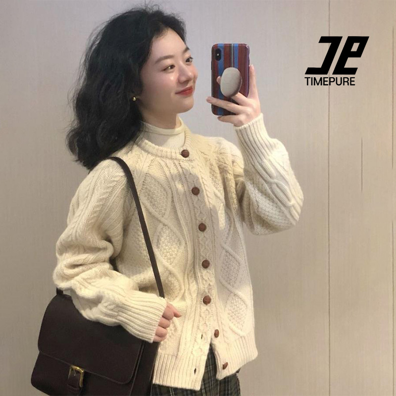 TIMEPURE 봄가을 루즈핏 니트 가디건 자켓 38,990원