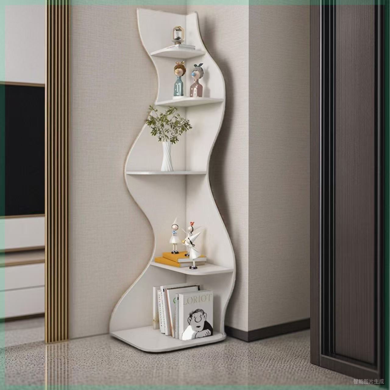 코너장 거실 침실 인테리어 삼각 선반 수납장, WHITE 99,850원