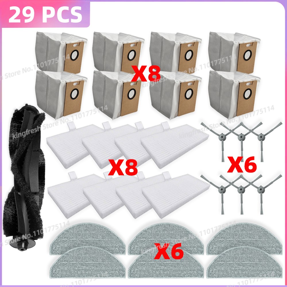 모델 미홀 M9 Lite R1 E e/R1D Freo S Whole Roid Eve Rook/Eve Rook 청소기 부품 메인 롤러 사이드 브러시 먼지 봉투 필터 걸레 천 액세서리 42,000원