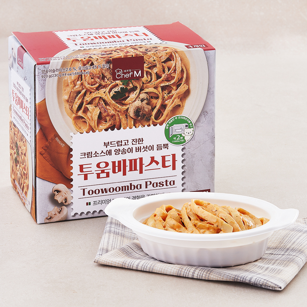 쉐프엠 투움바파스타 4인분 13,440원