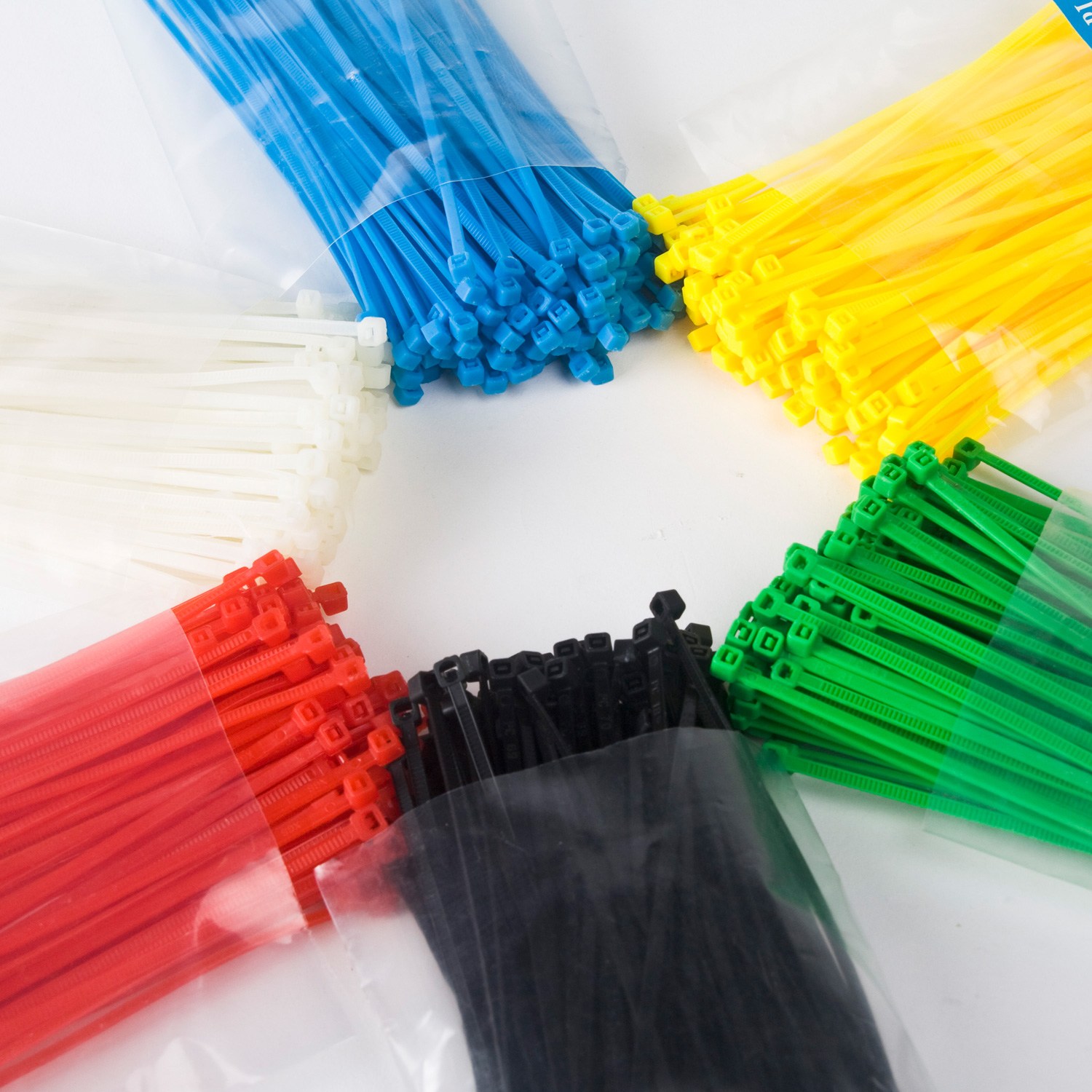 칼라 케이블타이 10cm 옐로우 100개, 1개 980원