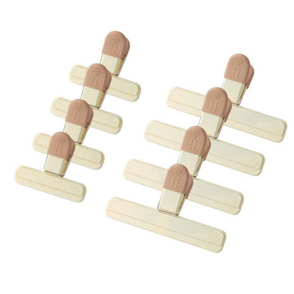 더하리 강력 과자 밀봉 밀폐 집게 소 4p+대 4p, 8개, 베이지 6,890원