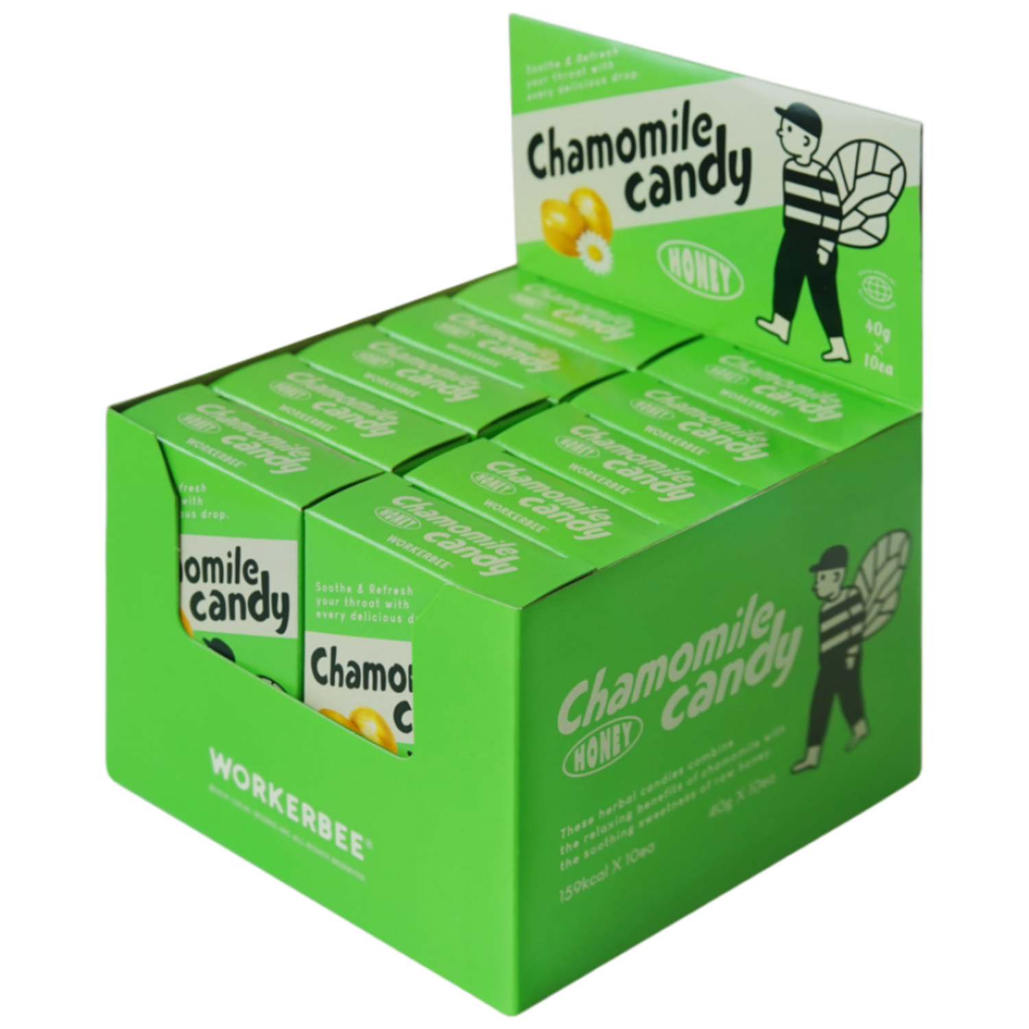 워커비 허니 캐모마일 캔디, 10개, 40g 30,000원