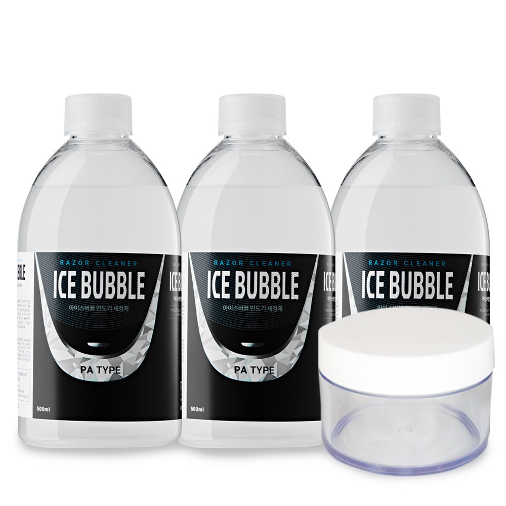아이스버블 브라운 면도기세정액 리필 파나소닉 필립스 호환, (묶음), 1개, 파나소닉 호환(PA타입) 500ml *3개 +세척용기 20,000원