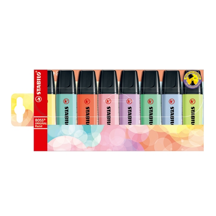 스타빌로 보스 오리지널 파스텔 형광펜, 8색세트, 1개 12,470원