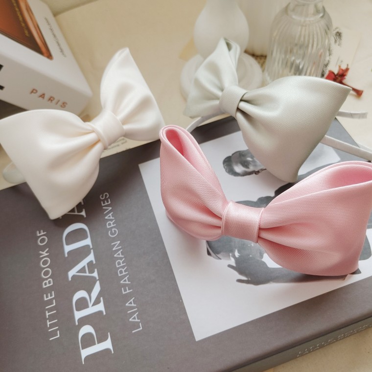 마리상단 미카도 실크 아동 여아 아기 유아 화동 백일 리본 머리띠 3종 13,700원