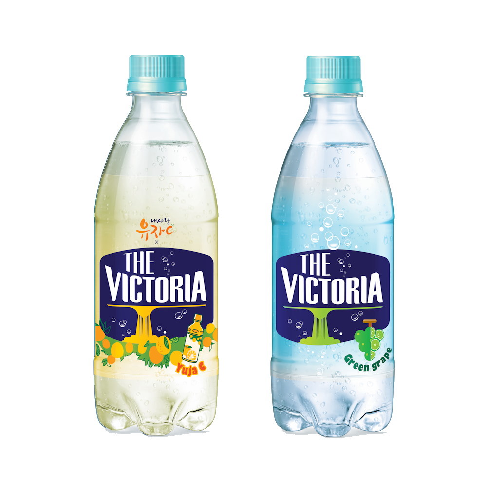 더 빅토리아 내사랑유자C+청포도 탄산음료 500ml 20+20개 17,990원