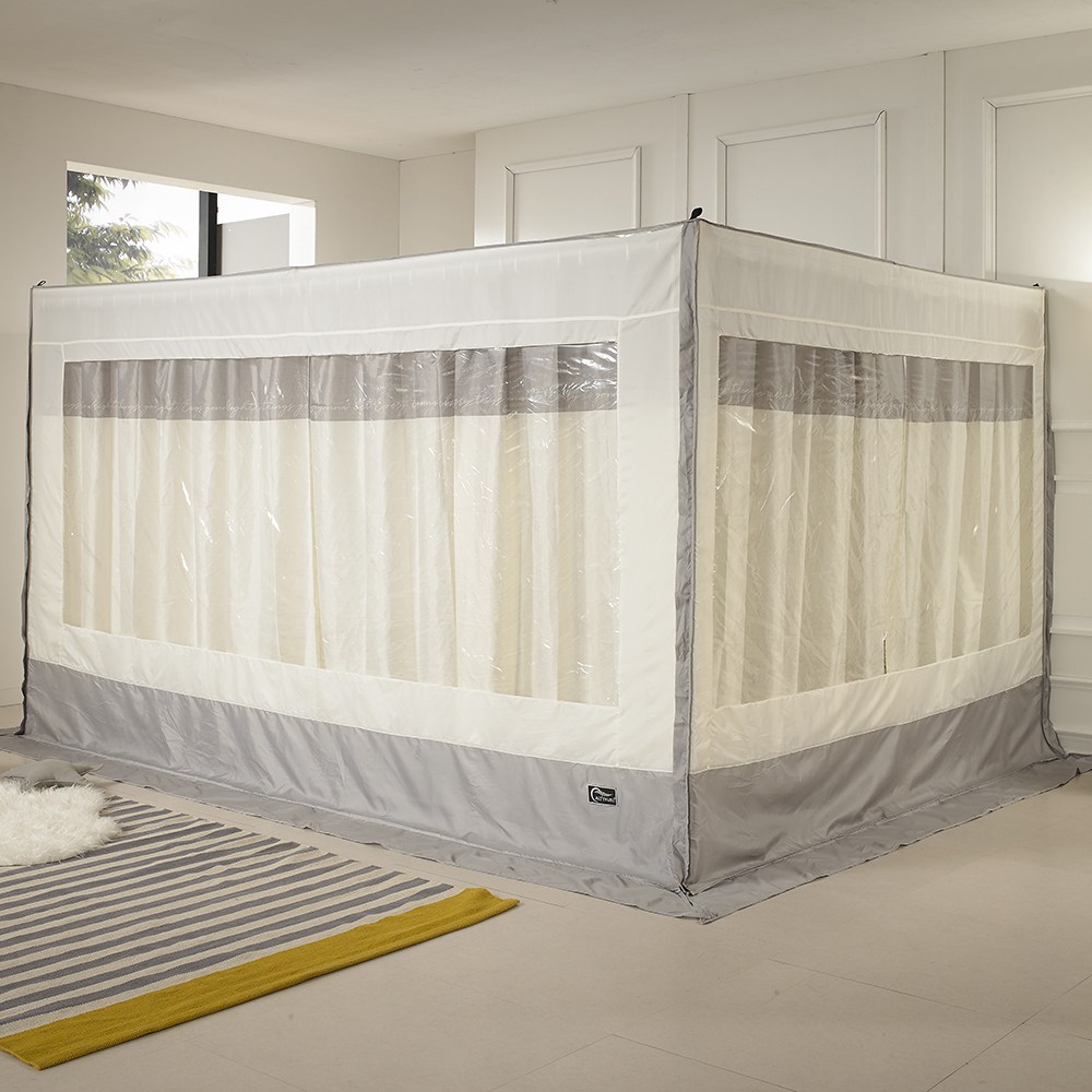 실내 보온 방한 침대 소프트 사각 난방 텐트(모던레터링) 외풍차단 167,900원