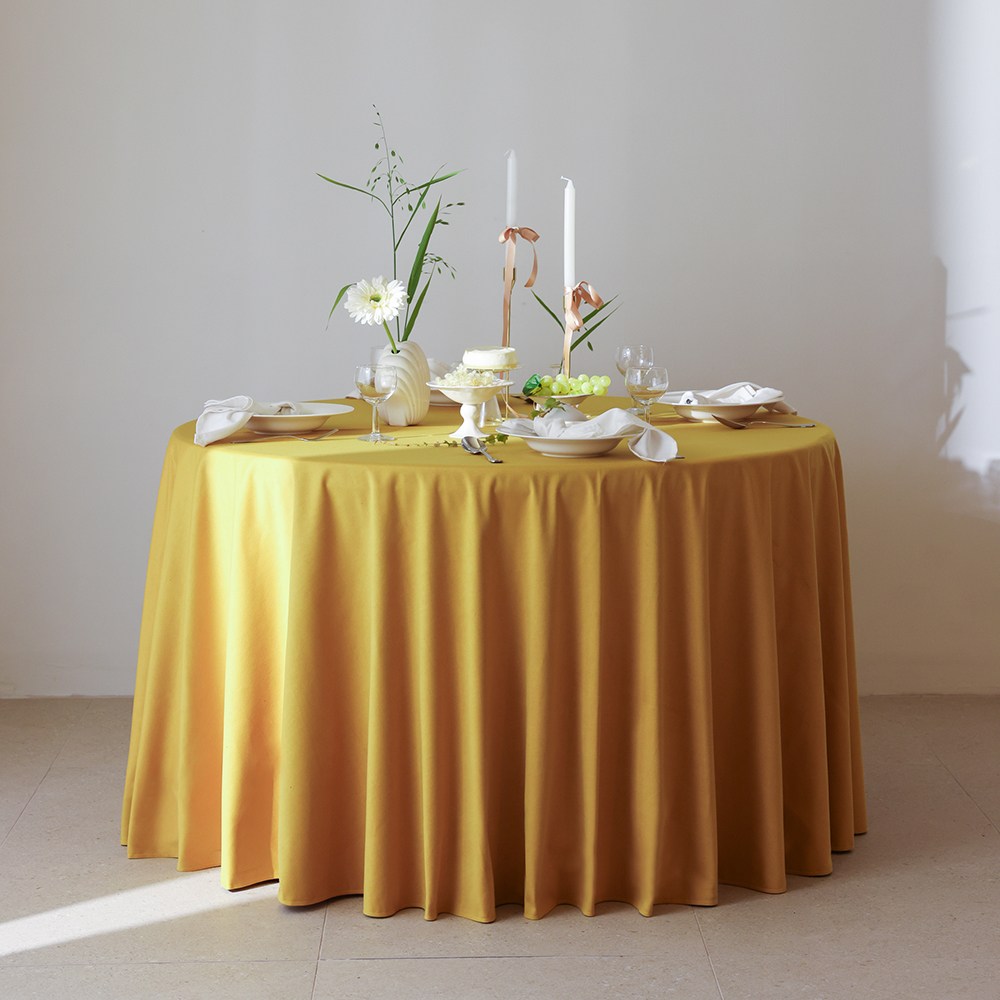 대성섬유 대폭 이음선없는 고급융단 호텔 예식장 대형 원형식탁보 75,500원