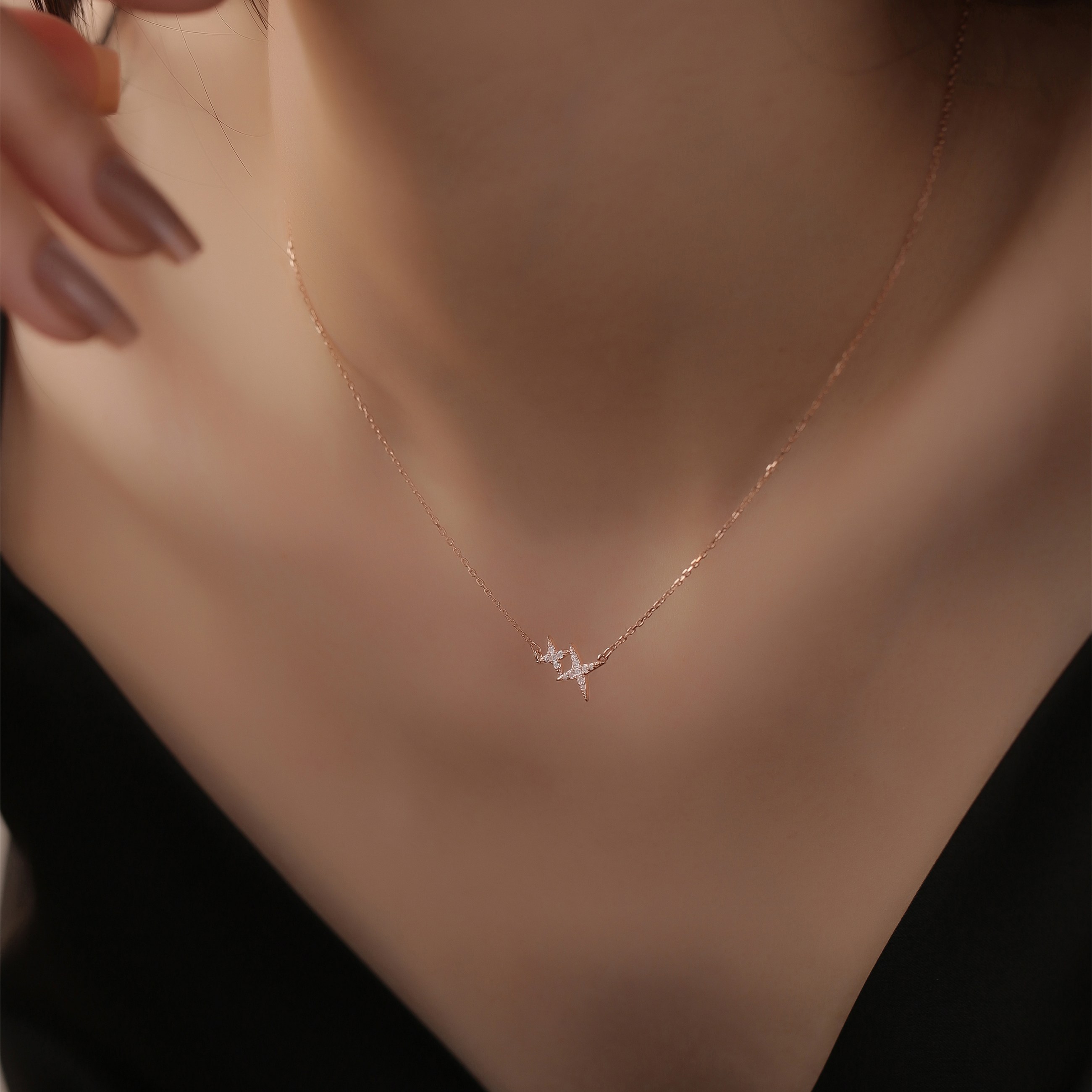 티모니 여성 14k GF쌍별 목걸이 체인 목걸이 명품 목걸이 선물포장 62,800원